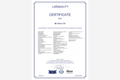 Сертификат участия в программах внешней оценки качества Labquality 2023