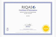 Сертификат участия в программе внешней оценки качества RIQAS (Биохимия мочи)